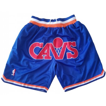 NBA Cleveland Cavaliers Uomo Pantaloncini Tascabili Blu Swingman